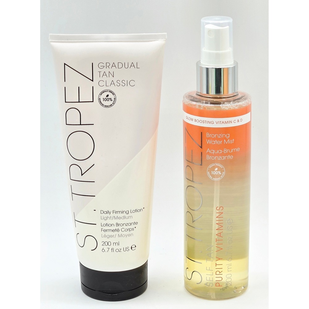 St. Tropez Gradual Tan Classic Lotion & Purity Vitamins Water Mist 6.7oz Set‎
